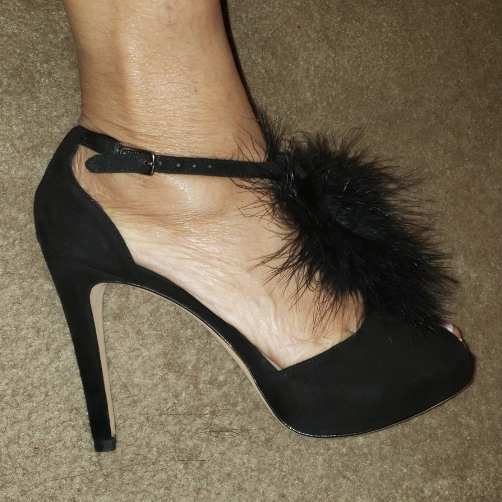 Talbots suede T Strap NWT platform heels